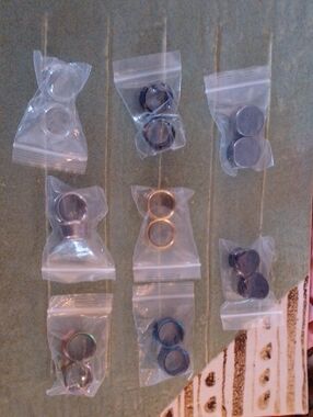22 Mm 7/8 Tunnels Plugs Set Of 8 Earrings